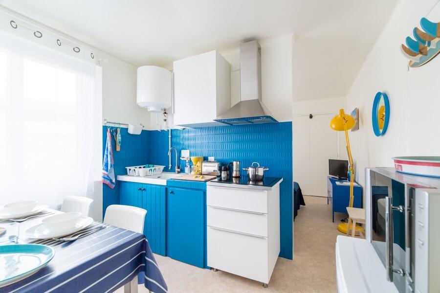 Appartement Le Studio Bleu de la gare à Vieux-Boucau-les-Bains Extérieur photo